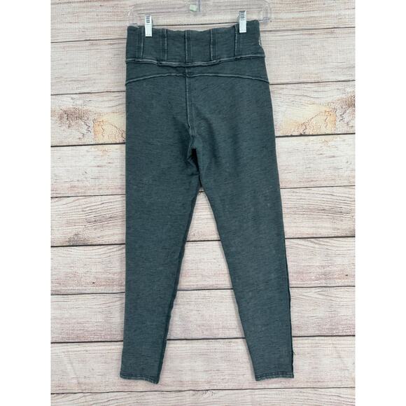 Free People Movement Rough Seam Heavy Weight Leggings Women's Small Green/Gray - Picture 2 of 10